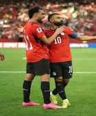 انطلاق الشوط الثاني من مباراة مصر والأرجنتين
