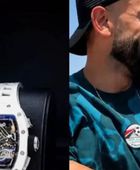 ساعة محمد صلاح الفاخرة تخطف الأنظار.. تعرف على سعرها