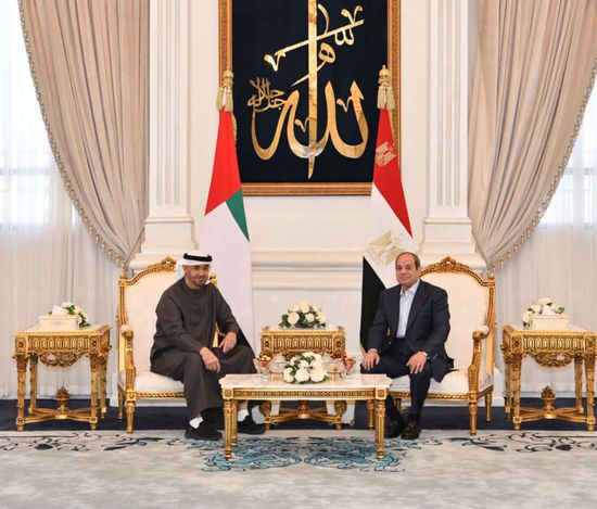 الرئيس السيسي والشيخ محمد بن زايد يبحثان تطورات المنطقة