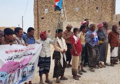 تظاهرة في الطلح رفضا للتدخلات الخارجية في الشأن الجنوبي