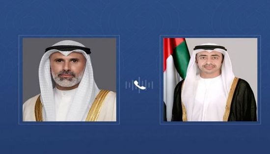 عبدالله بن زايد ووزير خارجية الكويت يبحثان تطورات المنطقة وتعزيز الاستقرار