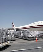 طائرة مساعدات إماراتية لدعم غزة ضمن عملية "الفارس الشهم 3"