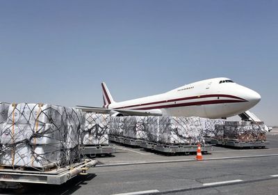 طائرة مساعدات إماراتية لدعم غزة ضمن عملية "الفارس الشهم 3"