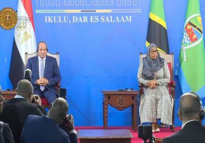 السيسي ورئيسة تنزانيا يشهدان التوقيع على عدد من الاتفاقيات ومذكرات التفاهم