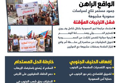 حصاد الفشل الاستراتيجي.. ما أهمية إعادة تقييم إدارة السعودية للملف الجنوبي واليمني؟ (إنفوجراف)