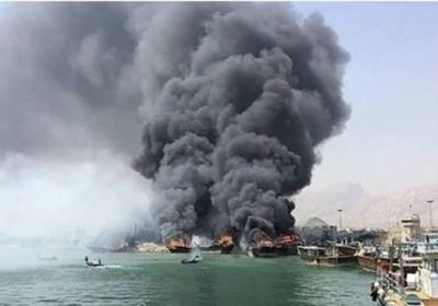 اندلاع حريق في جنوب إيران
