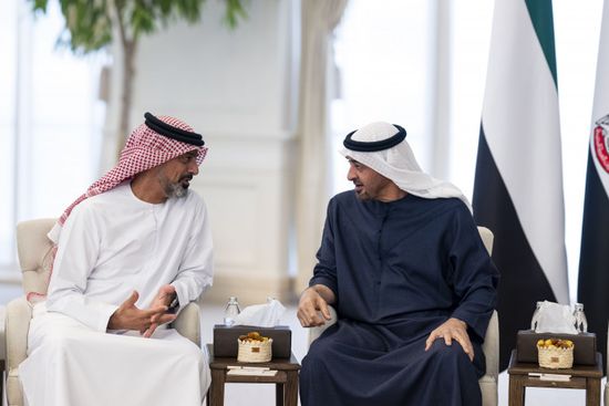 رئيس الإمارات يستقبل ولي عهد عجمان