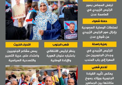 الرئيس الزُبيدي.. رمز الهوية الجنوبية والسيادة الوطنية (إنفوجراف)