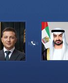 رئيس الإمارات ونظيره الأوكراني يبحثان التطورات الإقليمية