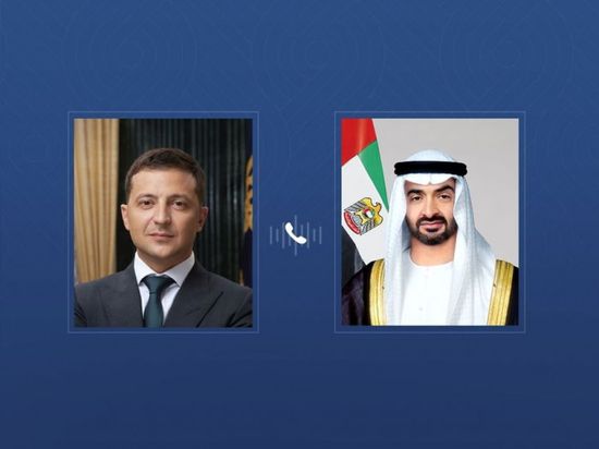 رئيس الإمارات ونظيره الأوكراني يبحثان التطورات الإقليمية