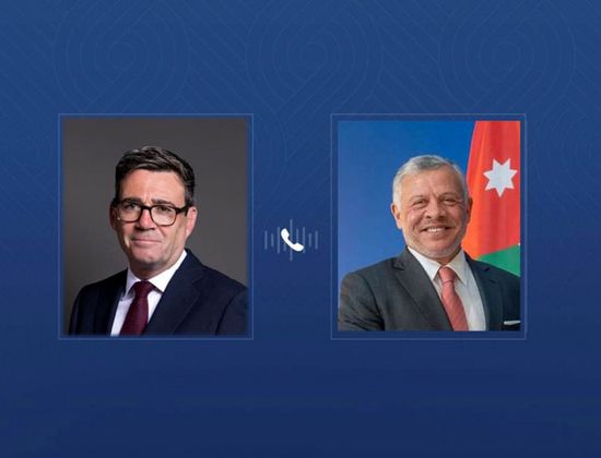 هاتفياً.. عاهل الأردن ورئيس وزراء بريطانيا يبحثان الأوضاع في المنطقة