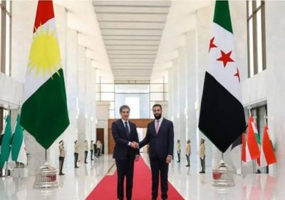 بارزاني في دمشق لبحث التعاون
