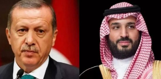 هاتفياً.. ولي العهد السعودي والرئيس التركي يبحثان تطورات المنطقة