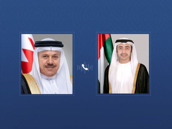 هاتفياً.. عبدالله بن زايد ووزير خارجية البحرين يبحثان التطورات الإقليمية