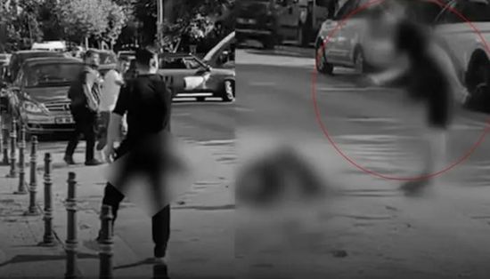 تركي يطعن صديقه في الشارع ثم يتوقف لمعاتبته قبل الرحيل