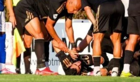 &nbsp;إصابة يوسف بلعمري تقلق الأهلي بعد الفوز على بادالونا
