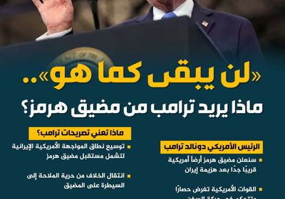 &laquo;لن يبقى كما هو&raquo;.. ماذا يريد ترامب من مضيق هرمز؟ (إنفوجراف)