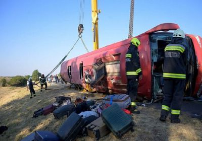 مصرع 12 شخصا إثر انقلاب حافلة بولندية في هنغاريا