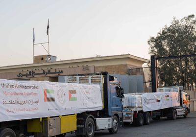 "الفارس الشهم 3".. دخول 5 قوافل مساعدات إماراتية إلى غزة