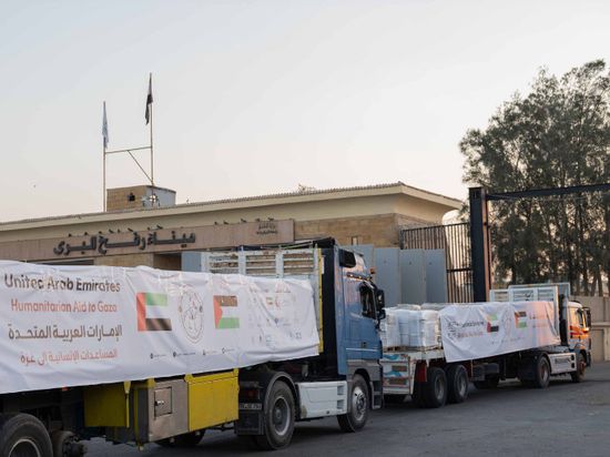 "الفارس الشهم 3".. دخول 5 قوافل مساعدات إماراتية إلى غزة