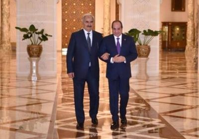 الرئيس السيسي يستقبل حفتر ويؤكد على ضرورة الحفاظ على وحدة ليبيا