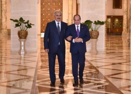 الرئيس السيسي يستقبل حفتر ويؤكد على ضرورة الحفاظ على وحدة ليبيا