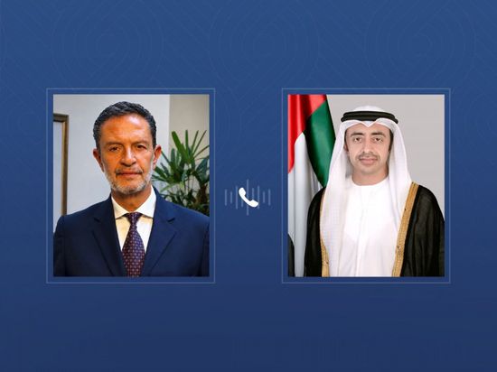 عبدالله بن زايد يبحث تعزيز العلاقات مع وزير خارجية كولومبيا