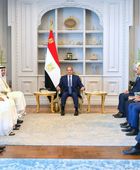 السيسي يبحث مع رئيس وزراء قطر تعزيز العلاقات وتهدئة التصعيد