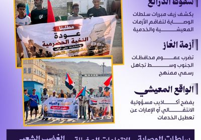 سقوط الذرائع.. عجز سلطات الوصاية يضاعف الغضب الشعبي (إنفوجراف)