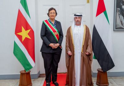 سفير الإمارات يقدم أوراق اعتماده إلى رئيسة جمهورية سورينام