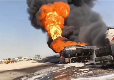 حريق ضخم يندلع داخل مجمع الدورة النفطي في بغداد