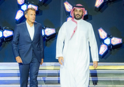 محمد بن سلمان وماكرون في ختام مونديال الرياضات الإلكترونية بباريس