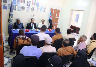 "انتقالي أبين" ومنسقية الجامعة يبحثان برنامج التصعيد الشعبي