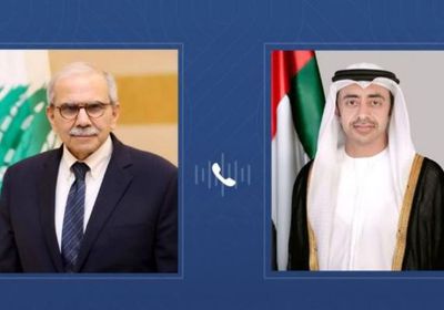 عبدالله بن زايد يبحث مع رئيس وزراء لبنان سبل التعاون المشترك