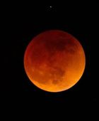 القمر الدموي يخطف الأنظار في سماء العالم