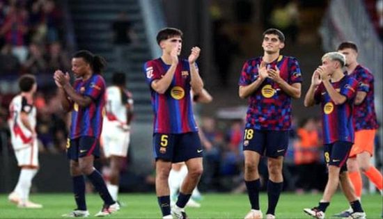 برشلونة يكتسح رايو فاليكانو بخماسية بالدوري الإسباني