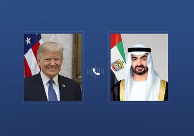الشيخ محمد بن زايد وترامب يبحثان تعزيز التعاون وتطورات الشرق الأوسط