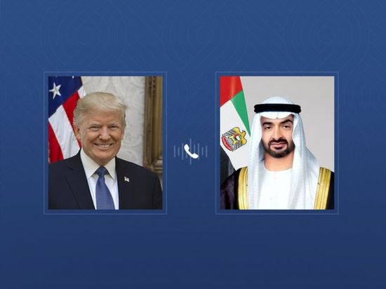 الشيخ محمد بن زايد وترامب يبحثان تعزيز التعاون وتطورات الشرق الأوسط