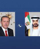 هاتفياً.. رئيس الإمارات ونظيره التركي يبحثان التطورات الإقليمية