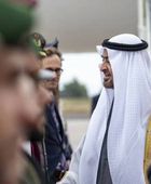 مراسم استقبال رسمية لرئيس الإمارات والرئيس الألماني في مقدمة مستقبليه