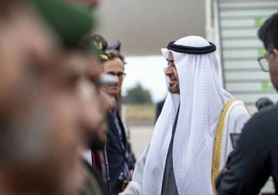 مراسم استقبال رسمية لرئيس الإمارات والرئيس الألماني في مقدمة مستقبليه