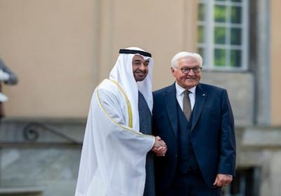 الشيخ محمد بن زايد يشيد بالشراكة مع ألمانيا خلال مأدبة عشاء رسمية