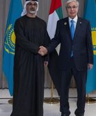ولي عهد أبوظبي يبحث مع رئيس كازاخستان تعزيز التعاون المشترك