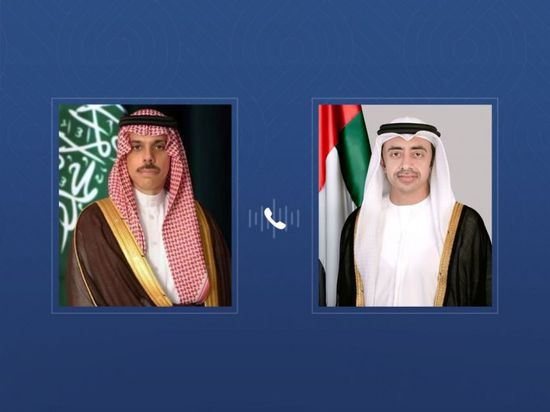 عبدالله بن زايد يجري اتصالاً هاتفياً مع وزير الخارجية السعودي