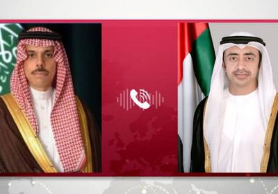عبدالله بن زايد يبحث مع نظيره السعودي سبل تعزيز التعاون المشترك 