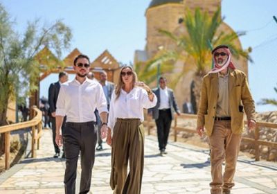 ولي العهد الأردني يزور موقع عماد السيد المسيح