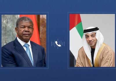 منصور بن زايد ورئيس أنغولا يبحثان تعزيز الشراكة الاقتصادية