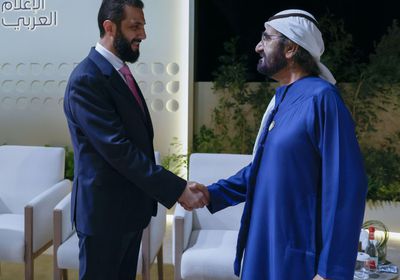 محمد بن راشد يبحث مع الرئيس السوري تعزيز العلاقات المشتركة