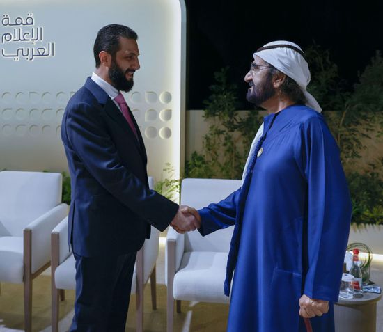 محمد بن راشد يبحث مع الرئيس السوري تعزيز العلاقات المشتركة