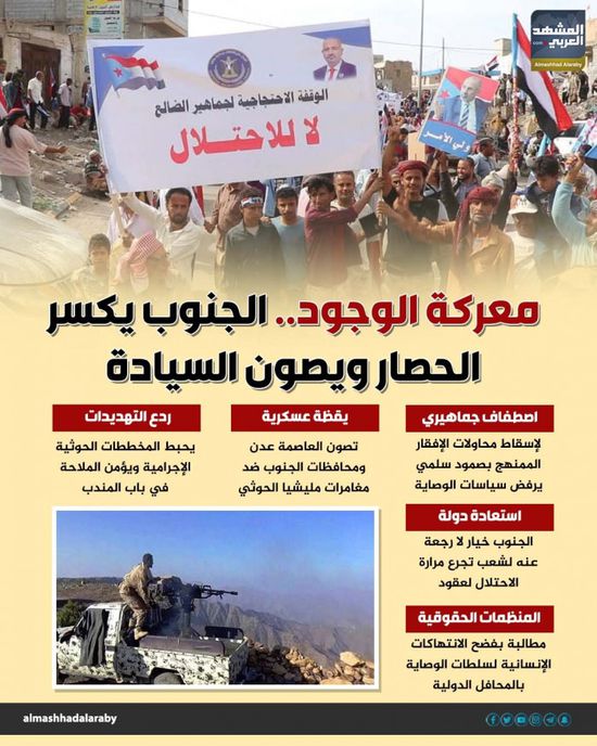 معركة وجود.. الجنوب يكسر الحصار ويصون السيادة (إنفوجراف)